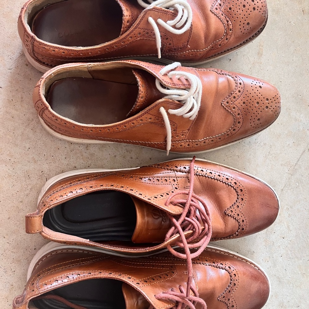 Cole Haan Tan Leather Men's Oxfords